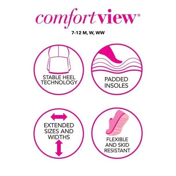 Navy blue Comfortview Women's Wide Width The Tia Slingback Shoes - Picture 3 of 7